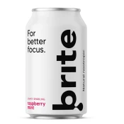Brite Natural Energy Drink Rapsberry Mint, Energijska gazirana pijača, Malina in meta, 330 ml