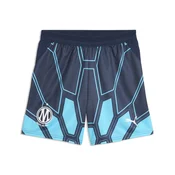 PUMA Olympique de Marseille Goalkeeper Shorts Youth, Age, Bright Aqua/Club Navy, 5-6Y