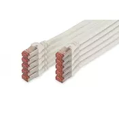 CAT 6 S-FTP patch cord, Cu, LSZH AWG 27/7, length 0.5 m, 10 pieces, color white