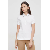 Polo majica Barbour za žene, boja: bijela