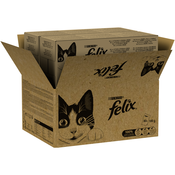 Mega pakiranje Felix Classic Pouches, 80 x 85 g - Miks riba (4 sorte)