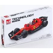 MJI Klocki 13014 - Czerwony Bolid Wyścigowy, 238 elementów - sportowy model Formuła 1
