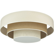 Duolla - LED plafonsko svetlo LUNETA LED/26W/230V O 60 cm 4000K krem/braon