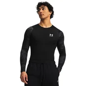 Moška majica Under Armour HG Armour Comp CB LS Ultimate Black/White 3XL