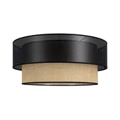 Plafonsko svetlo BORHO 1xE27/60W/230V precnik 40 cm crna/juta