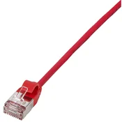 LOGILINK LogiLink CQ9014S RJ45 omrežni kabel CAT6a U/FTP 0.3 m rdeča izjemno tanek, ognjevaren, prilagodljiv, zaščita iz folije, brez halogena, z zaščitnim zap, (20416853)
