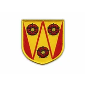 shumee Našitek grba Lancashira - ščit - samolepilna podlaga - vezen našitek/značka/emblem