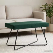 klop Temno zelena 80 x 40 x 45 cm Žamet