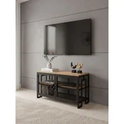 Hanah Home TV komoda Zent, 90 cm, atlantski bor / crna