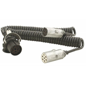 TruckLED 3,8M, 24V, 15-polni/2x 7-polni spiralni adapter [E1570]