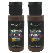 Artmagico Akrilna barva Premium 59 ml, Burnt Umber, 2 kosa