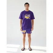 Sinsay - Pamucna comfort majica kratkih rukava NBA - grožde