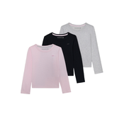 Abercrombie & Fitch Majica pegasto siva/roza/črna