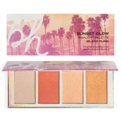 BH Cosmetics Paleta highlightera Los Angeles Sunset Glow, 4 boje