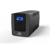 Interaktivni UPS | 1200 VA, 720 W | 3 Schuko Uticnice | LCD Zaslon | WELL