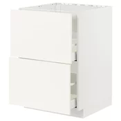 METOD / MAXIMERA Pod.el.za gr.plocu/ug.asp.s fiokom, bela/Vallstena bela, 60x60 cm