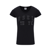 Russell Athletic GINA S/S CREWNECK TEE SHIRT, ženska majica, črna A41121