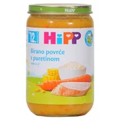 HiPP BIO birano povrce s rižom i puretinom, 12+ mj., 220 g