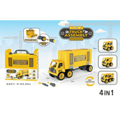 Speed, igracka, sklopivi gradevinski kamion u kutiji, 4 u 1, žuta ( 861212 )