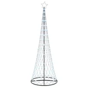 Vidaxl LED božično drevesce Hladna bela 302,5 cm Kovina