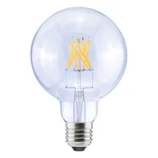 SEGULA LED globus G95 E27 6,5 W 2,700 K prigušiva prozirna