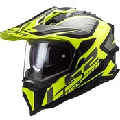 Enduro kaciga LS2 MX701 Explorer Alter crna-siva-fluo žuta