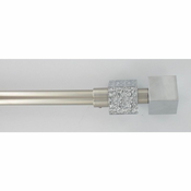 LUANCE SET KARNIŠA, RAZVLACNI, O16-19, 120-210 CM, CUBIQUE - SREBRNA