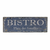 Metalni ukrasni znak 40x14 cm Bistro – Antic Line