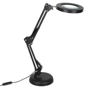 MG Work Lamp LED namizna svetilka s povečevalnim steklom 12W, črna