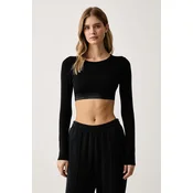 Calvin Klein Underwear loungewear majica z dolgimi rokavi ženska z modalom