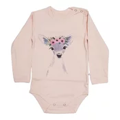 BUNNY BOO Bodi za bebe dugih rukava Lane, Roze