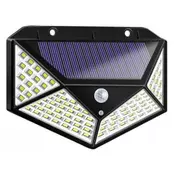 LED solarna stenska svetilka s senzorjem gibanja 100 LED