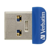 USB ključ, 32GB, USB 3.0, 80/25MB/sec, VERBATIM NANO STORE ´N´ STAY