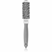 Olivia Garden Expert Shine Wavy Bristles White&Grey krtača za lase průměr 25 mm 1 kos
