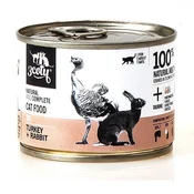 slomart 3COTY mokra hrana za mačke, okus puran in kunec, 180g