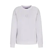 Armani Exchange za ženske. XW000826AF13397U0002 Mikina z belim logotipom (M), Bela, Priložnostno, Šport, Večnamenski špo