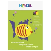 KOLAŽ - BLOK A4 10 LISTOVA 300G PAPIR U BOJI HEYDA 20-47126 SORTIRANO