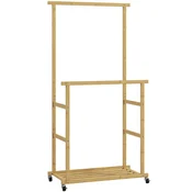 Homestar Oblečni regal 80x40x160 cm naravni shranjevalni prostor