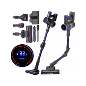 ADLER 2v1 200W aku. 2200mAh brezžični pokončni sesalnik LED HEPA LCD AD7061