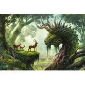 Ravensburger Puzzle Gozdni zmaj se prebudi 3000 kosov