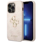 Ovitek Guess 4G Big Metal Logo za iPhone 15 Pro - roza