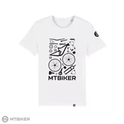 MTBIKER KOMPONENTY MTB majica, bela (2XL)