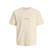 Jack & Jones Junior Majica JORNORREBRO rjava / volneno bela