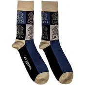 Queen Crest Blocks Navy Blue 36-40 Carape