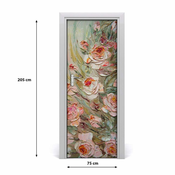 tulup.si Nalepka na vratih Door roses 75x205 cm