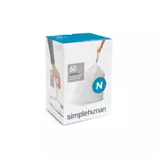 SimpleHuman CW0262 Vreča za smeti tipa N, 60 kos