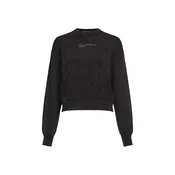 KARL LAGERFELD JEANS Pulover pegasto črna / bela