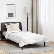 vidaXL vidaXL Celosezonski pokrivalo z blazino 2 pcs Bela Mikrovlakna, (5000148689)
