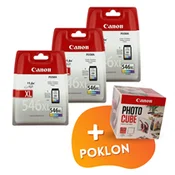 Canon - Komplet tinta Canon CL-546 XL (boja), original, 3 komada + GRATIS POKLON