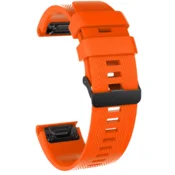 Silikonski pašček za Garmin ure (20mm), hitro zapenjanje, oranžen